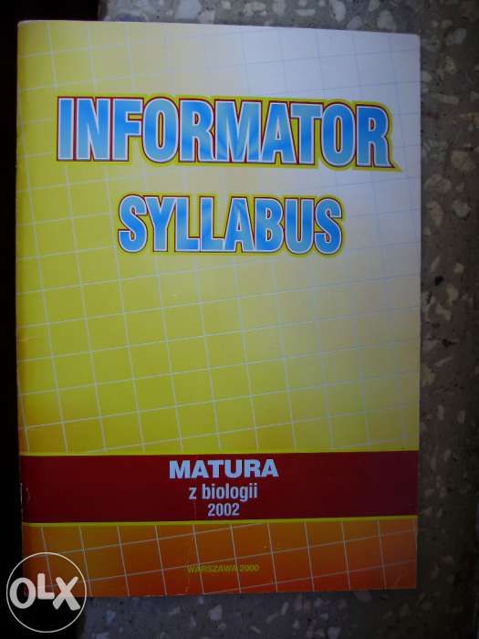 Informator Syllabus Matura z biologii