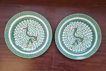 Pratos dragão a verde