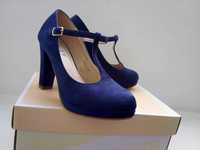 Sapatos azuis de camurça - Tamanho 37