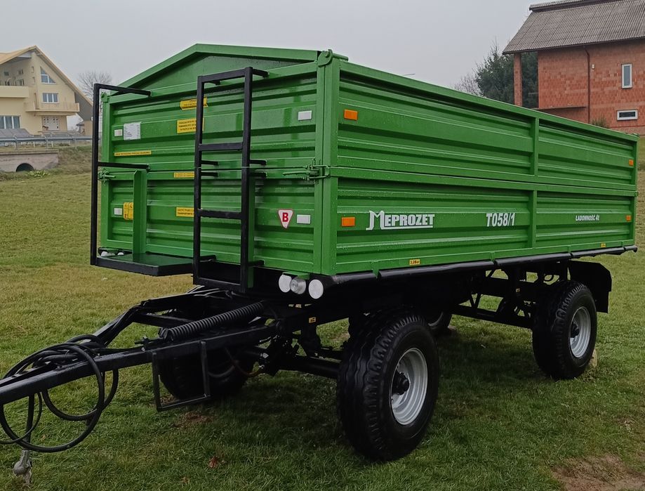 Przyczepa rolnicza Meprozet T058/1 wywrotka 4t * nowa zabudowa