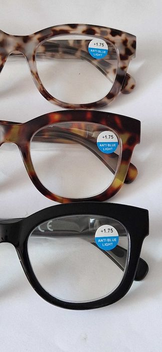 Gotowe okulary korekcyjne, +1,75, nowe, 3 kolory