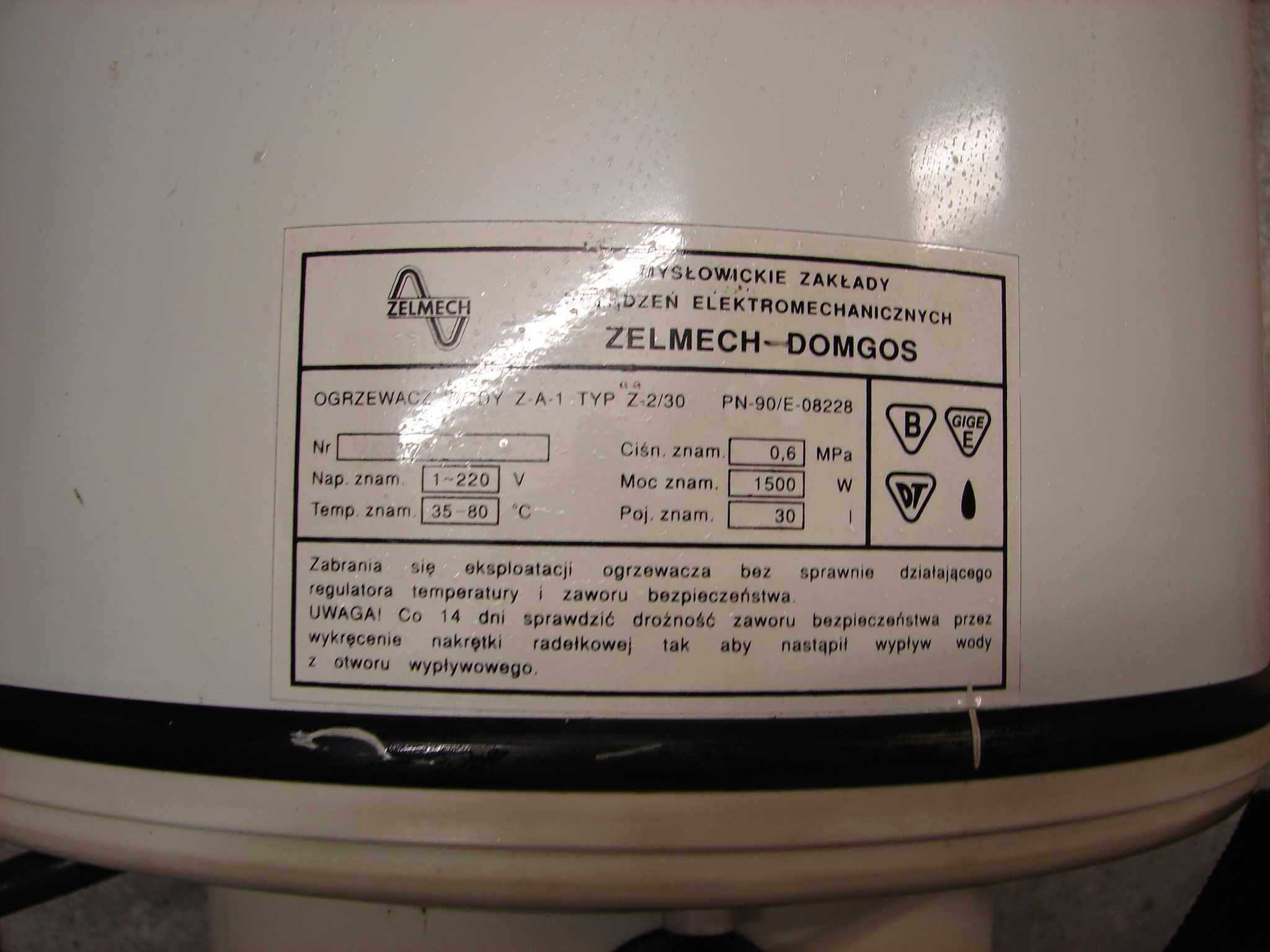 bojler podgrzewacz 30l