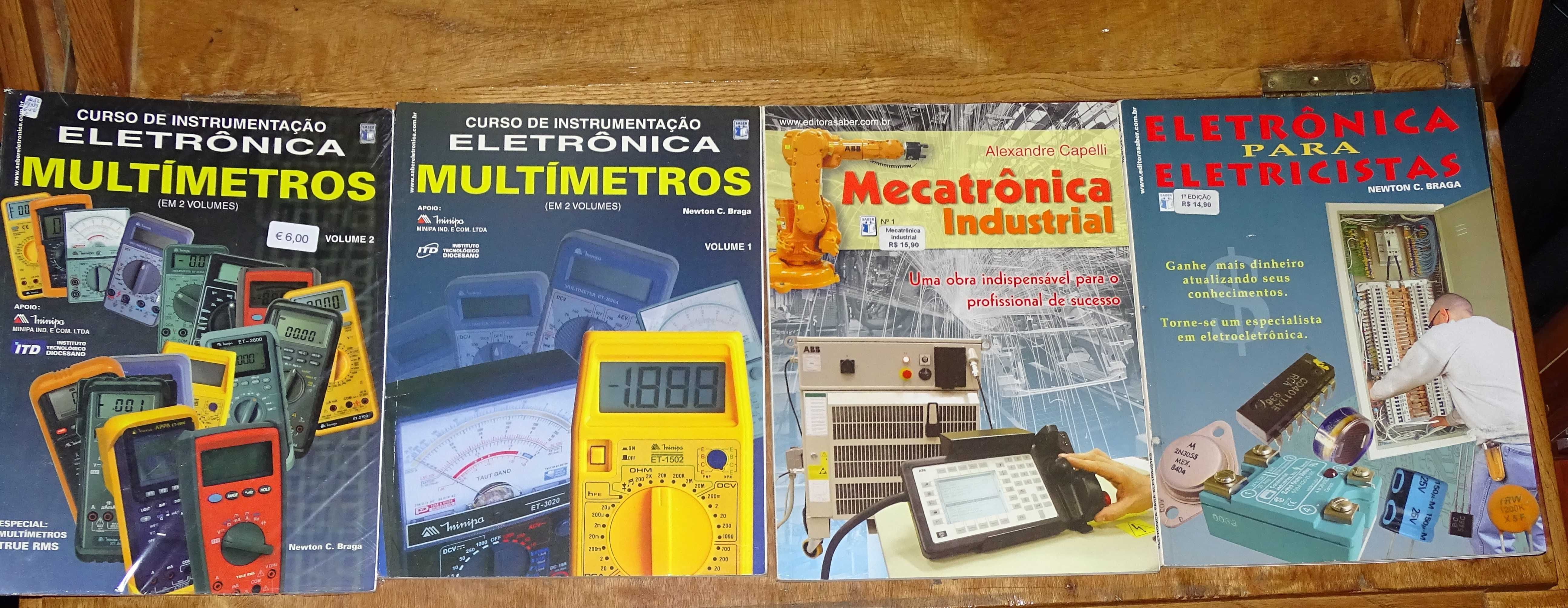 Livros vários 2€ cada eletrónica informática data books