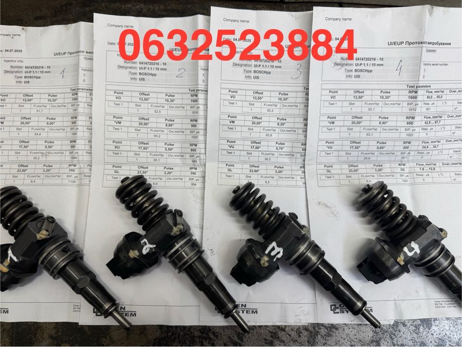 Перевірені насос форсунки  1.9tdi 2.0 tdi 038130073AG AL BA AJ AN AK