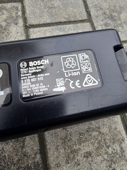 Bateria Akumulator BOSCH POWERPACK 400Wh na rame 9 cykli 99% sprawno