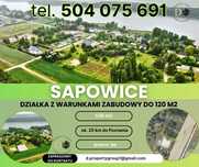 Działka blisko jeziora z warunkami zabudowy. Sapowice