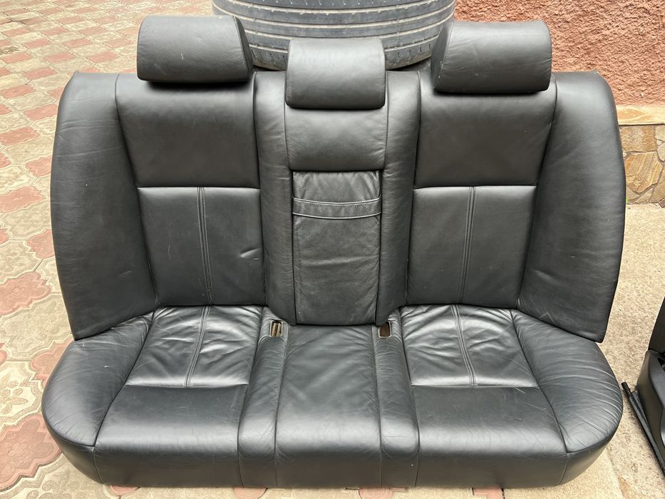 Салон на BMW e39, Черная кожа , електро