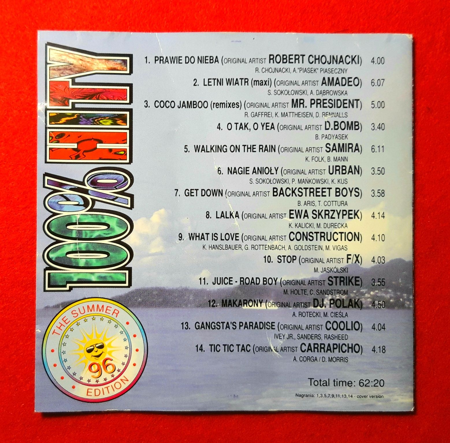 100% Hity (The Summer Edition 96) CD, 1996