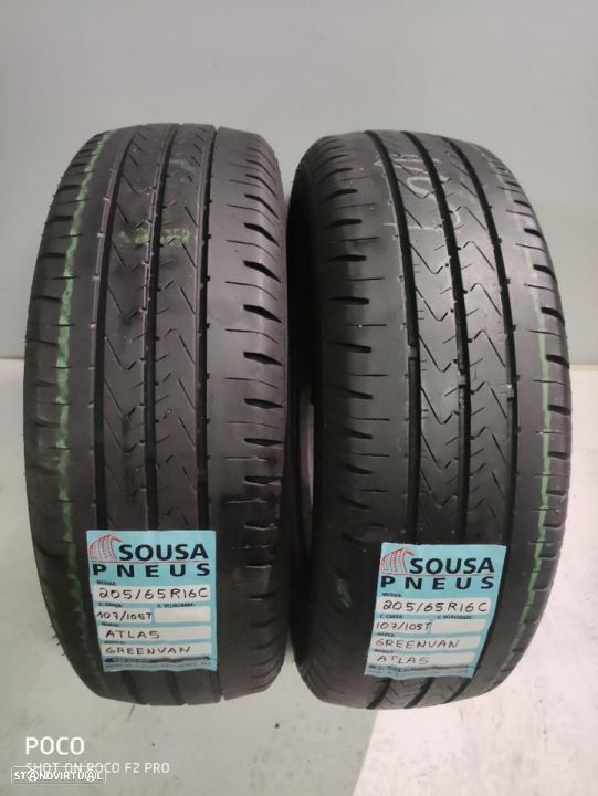 2 pneus semi novos 205/65r16c - oferta dos portes