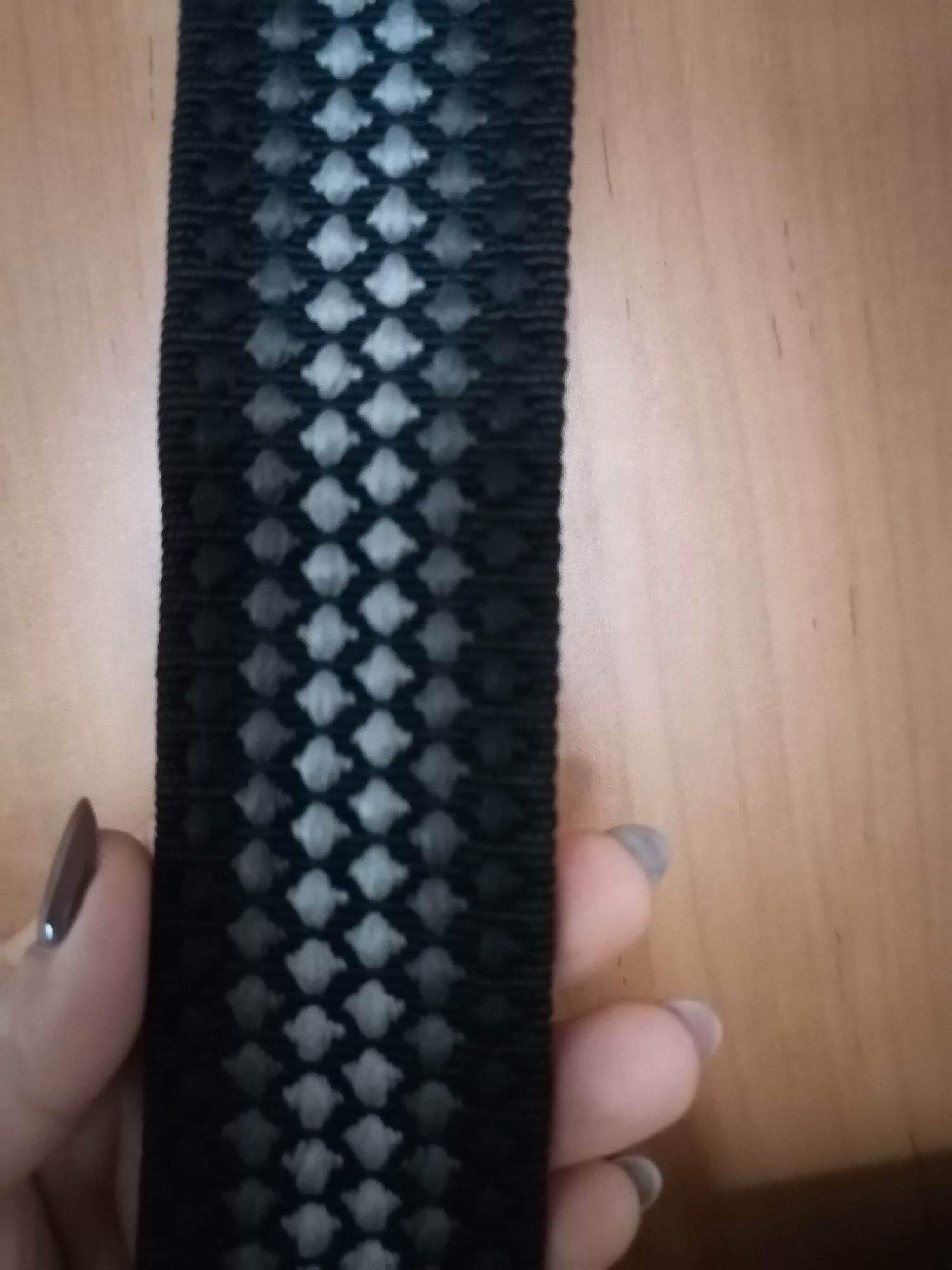 Nowa 3komorowa czarna torebka z paskiem boho
