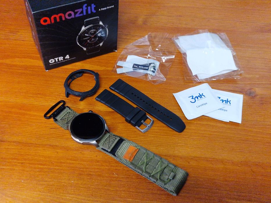 Amazfit GTR 4 komplet + akcesoria. Bateria 2 tygodnie