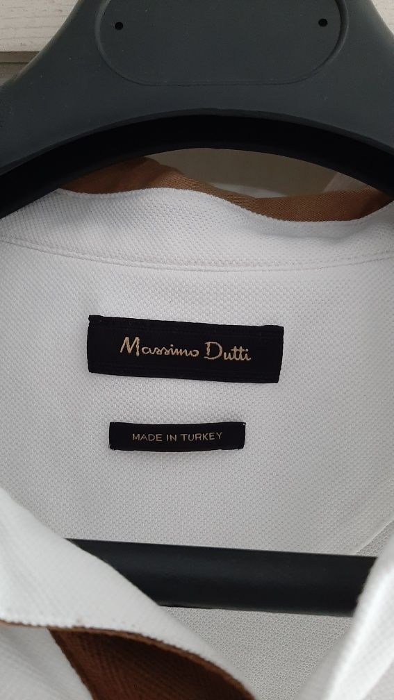 Massimo Dutti koszulka polo L biała gratis