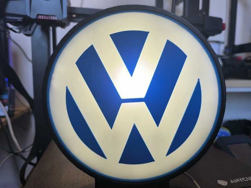 Luminária decorativa / Lightbox Volkswagen (VW)