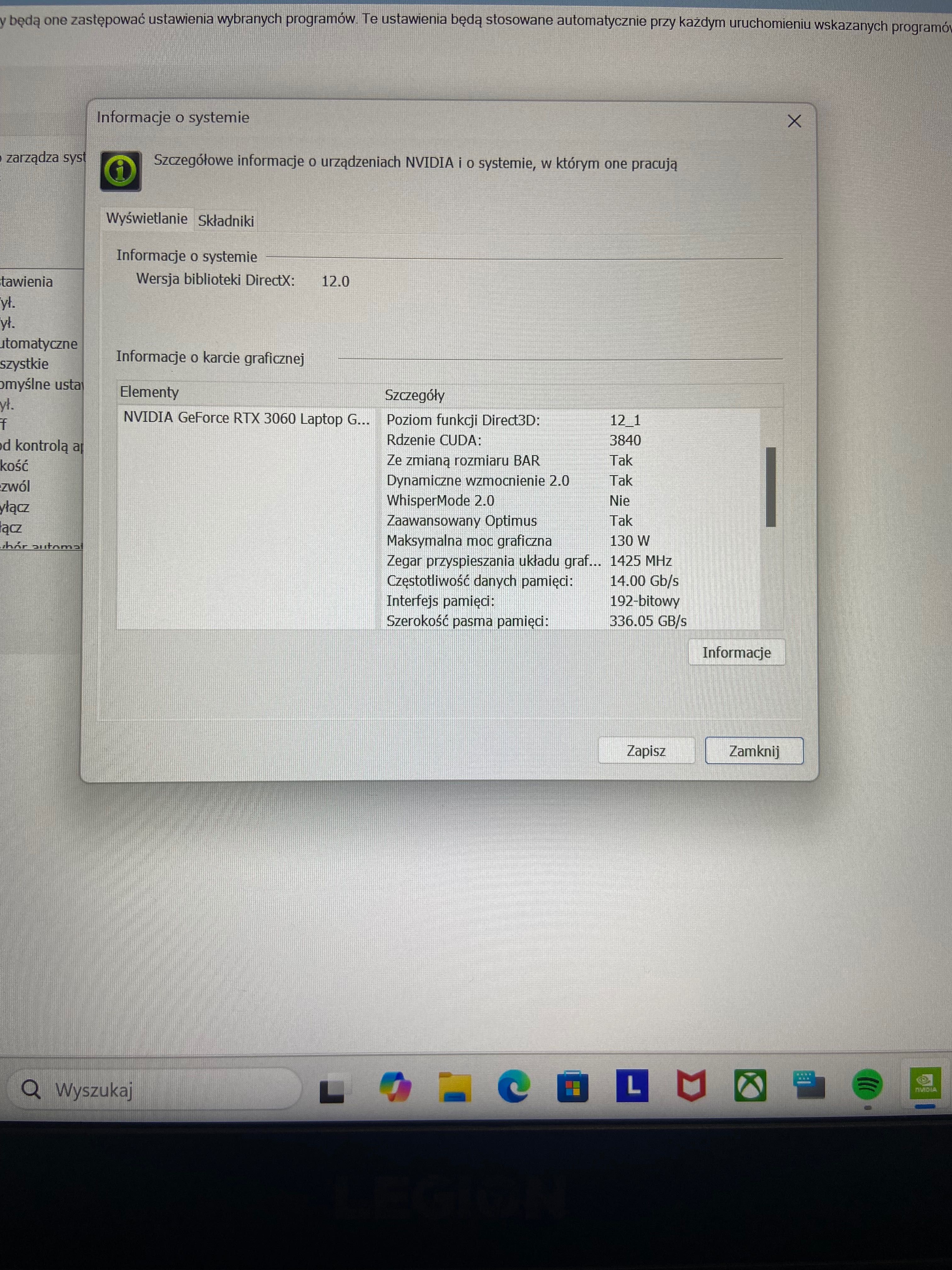 Lenovo Legion 5 Ryzen 7/32GB/1TB/Win11/RTX3060/IPS 165Hz 300 cd/m²