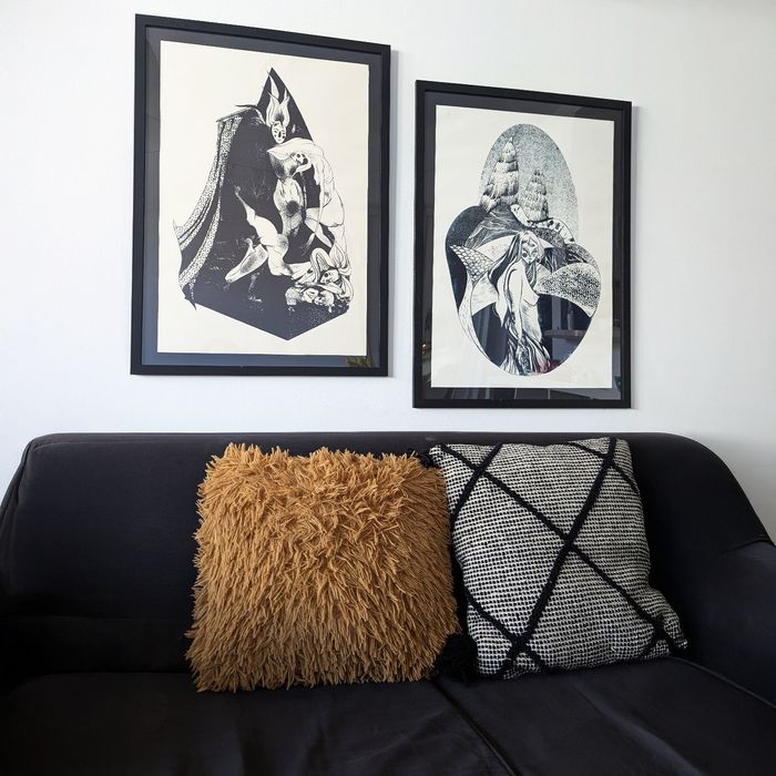 Zestaw Dyptyk 50x70 Grafiki alegrafia czarno-białe