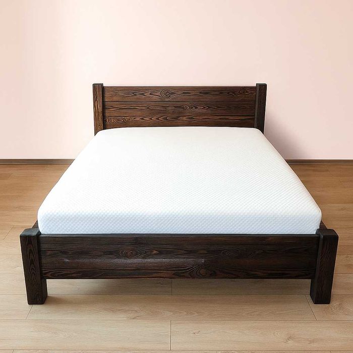 Nowe postarzane szczotkowane łóżko 140x200