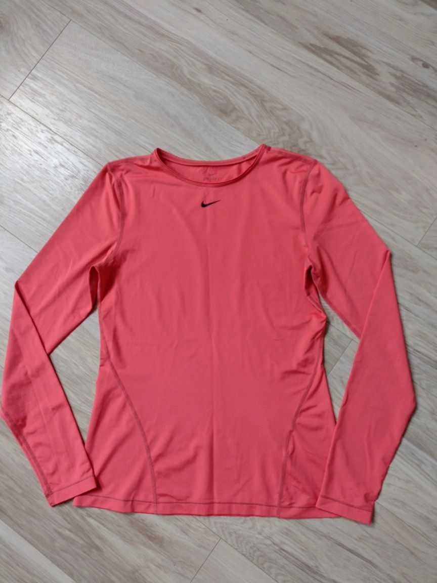 Nike Dri-Fit sportowa koszulka damska S koralowa