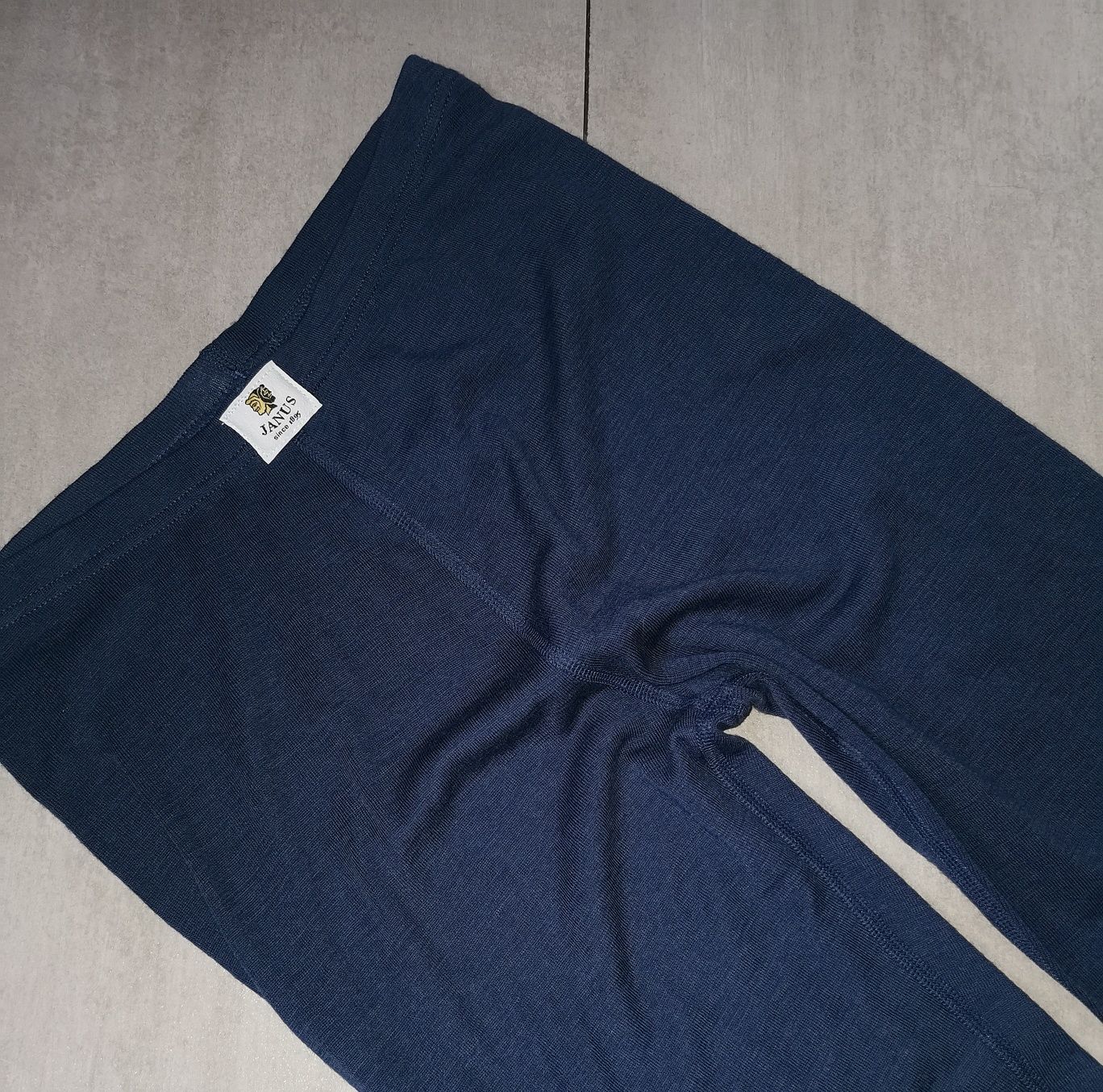 Janus Norway s/m granatowe ciepłe lekkie kalesony merino wool