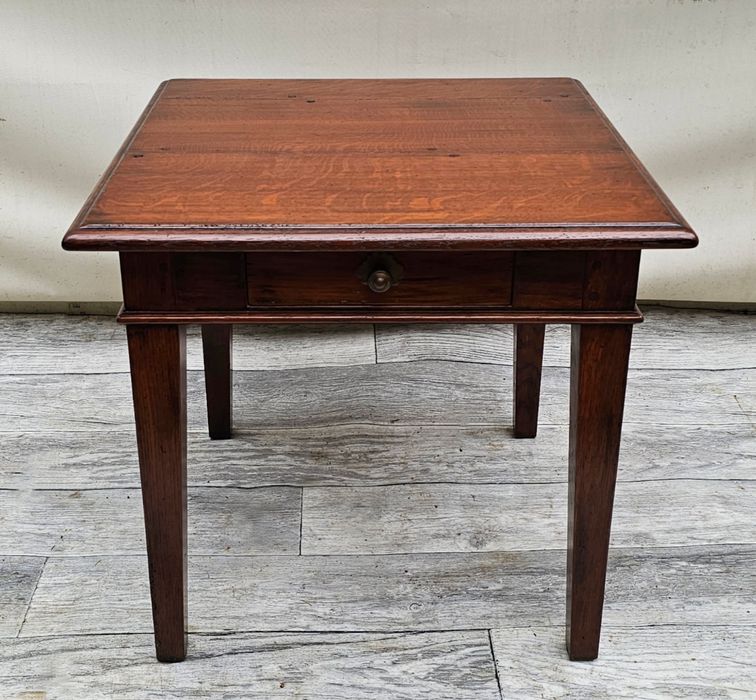 CIEKAWY Stylowy 100% Lity Dębowy Stolik Ława z Szufladą WYSYŁKA