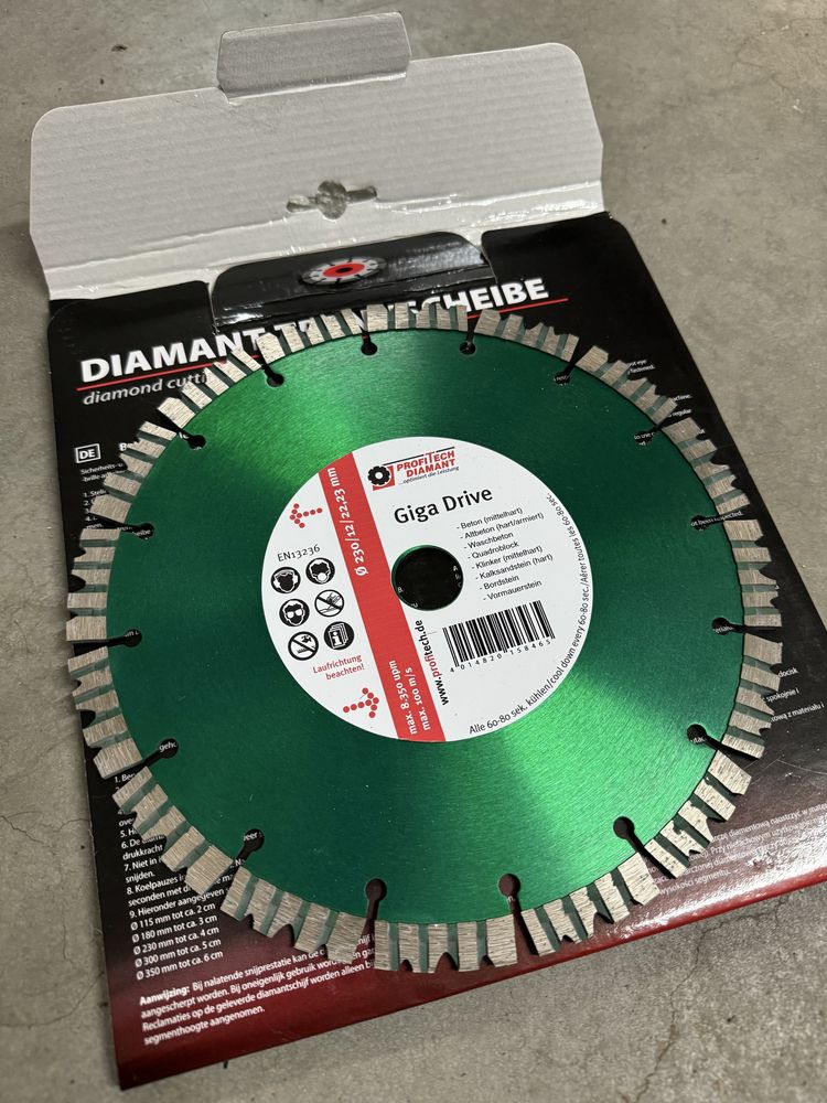 Tarcza diamentowa do cięcia zbrojonego betonu 230mm