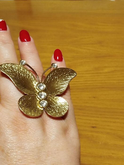 Anel aço inoxidável com zirconias