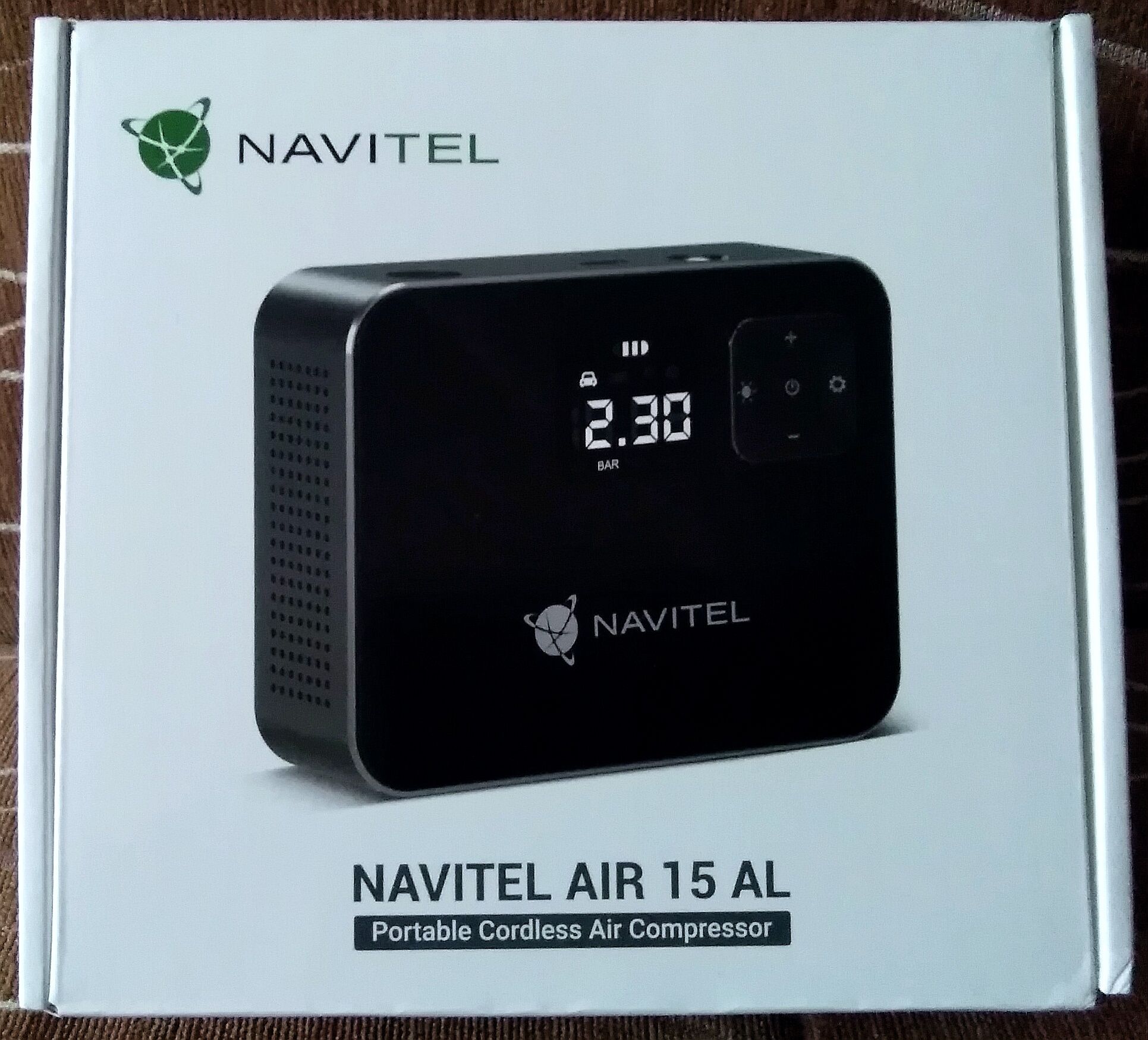 Kompresor uniwersalny, akumulatorowy, NAVITEL AIR 15 AL