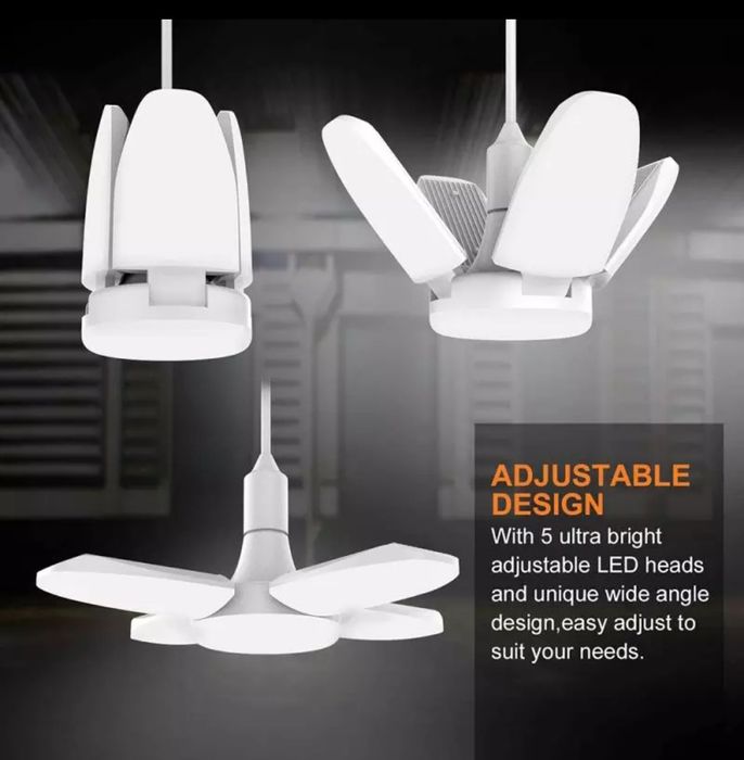 Garażowa magazynowa żarówka LED E27 3800LM bardzo mocna