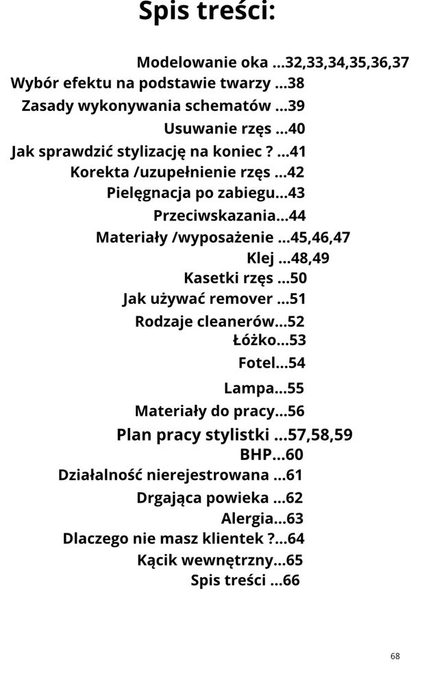 Ebook rzesy skrypt szkoleniowy rzęsy przedłużanie e-book szkolenie