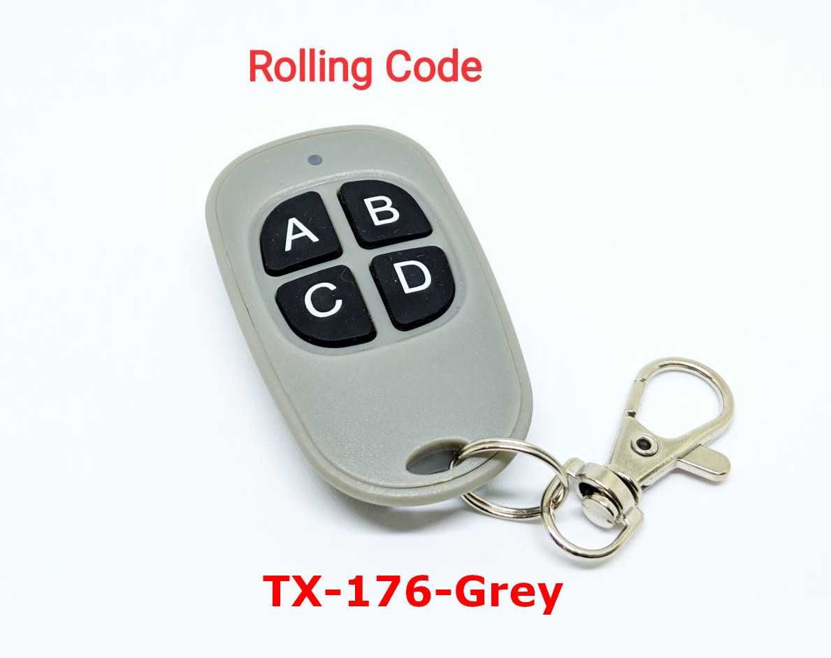 Comandos de portão de garagem - Código Fixo e Rolling Code - 433MHz