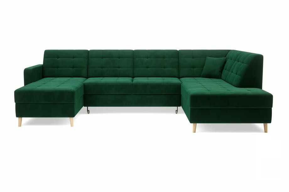 Zielona sofa rozkładana Agata meble