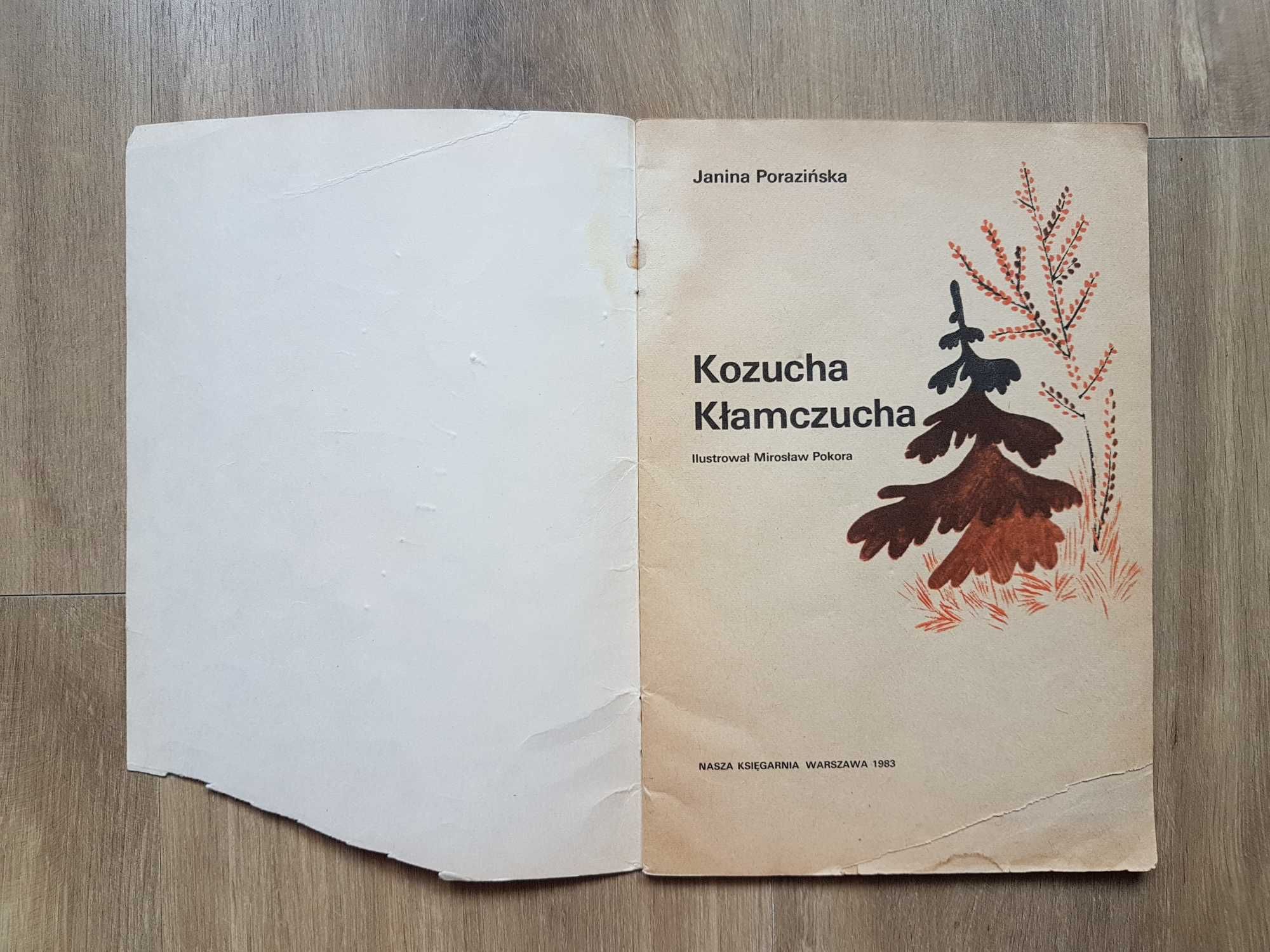 Kozucha Kłamczucha Janina Porazińska Nasza Księgarnia 1983 rok