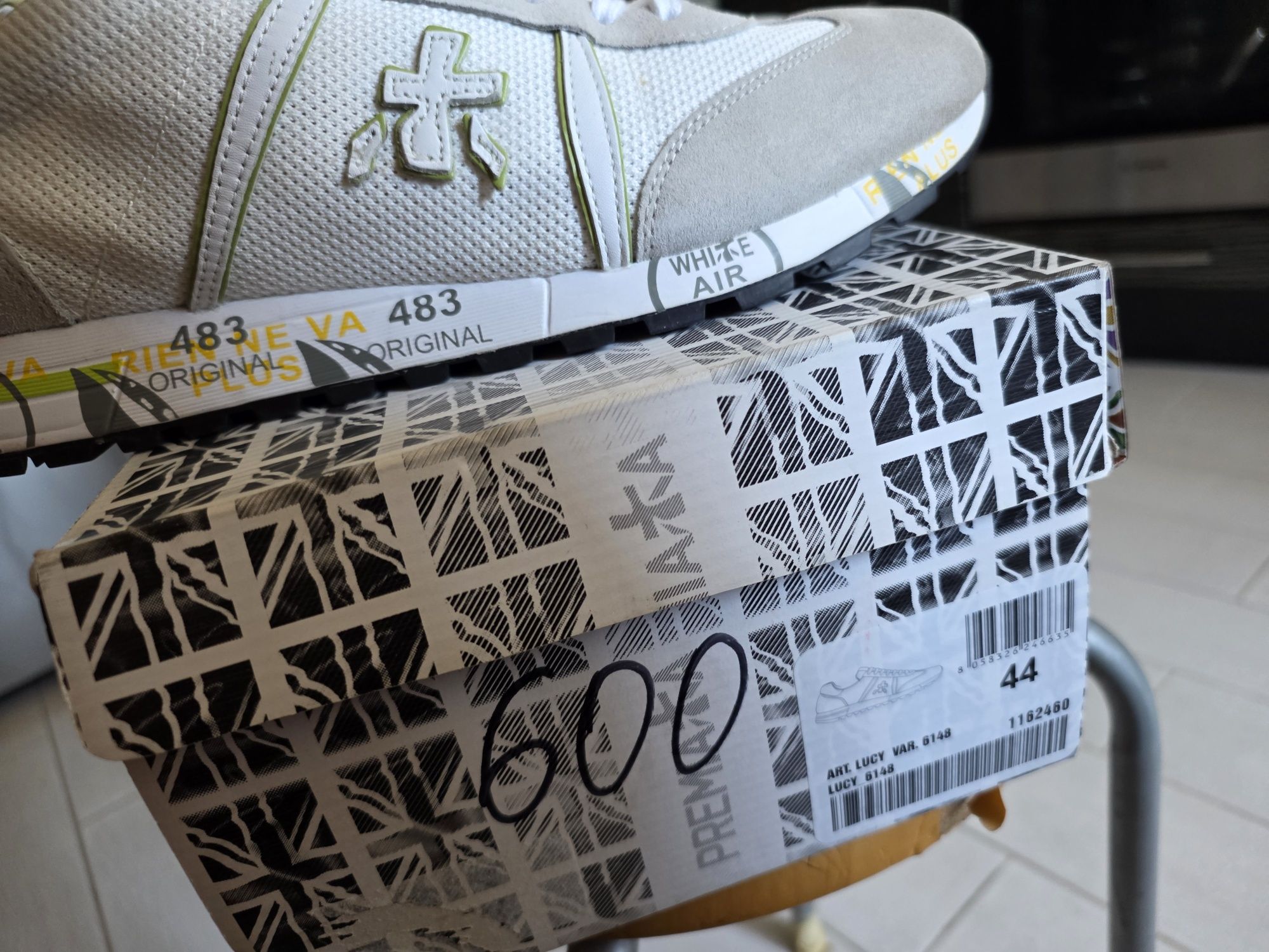 Premiata LUCY var.6148 original Italy 44-й Лето Перфорированная кожа