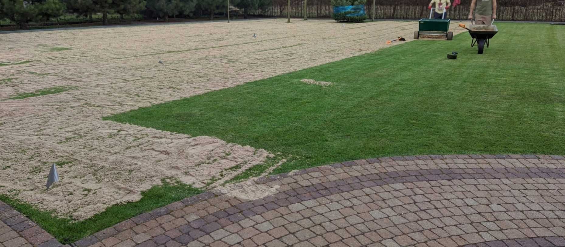 Wypożyczalnia Posypywarka Rozsiewacz do piasku nawozu aerator Wynajem
