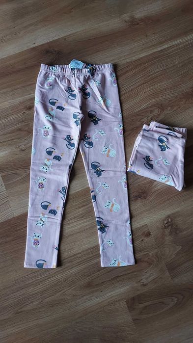 Nowe leginsy ocieplane dla bliźniaczek 140