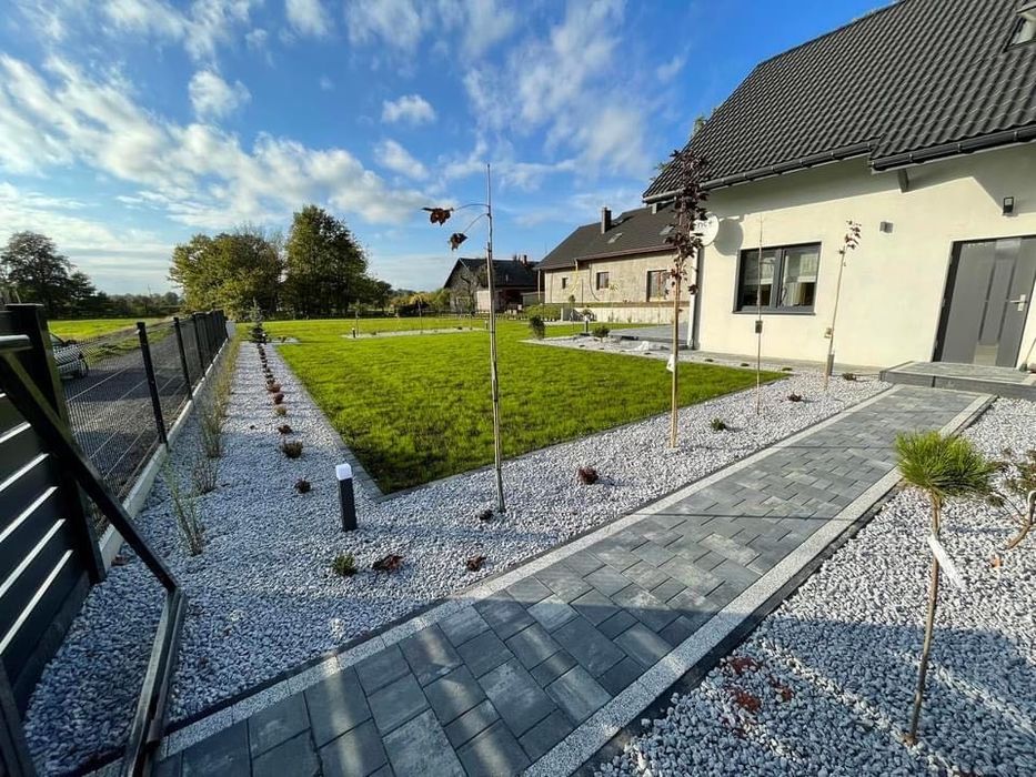 Grys ogrodowy dekoracyjny granitowy dalmatyńczyk 16-22 mm 8-16 mm