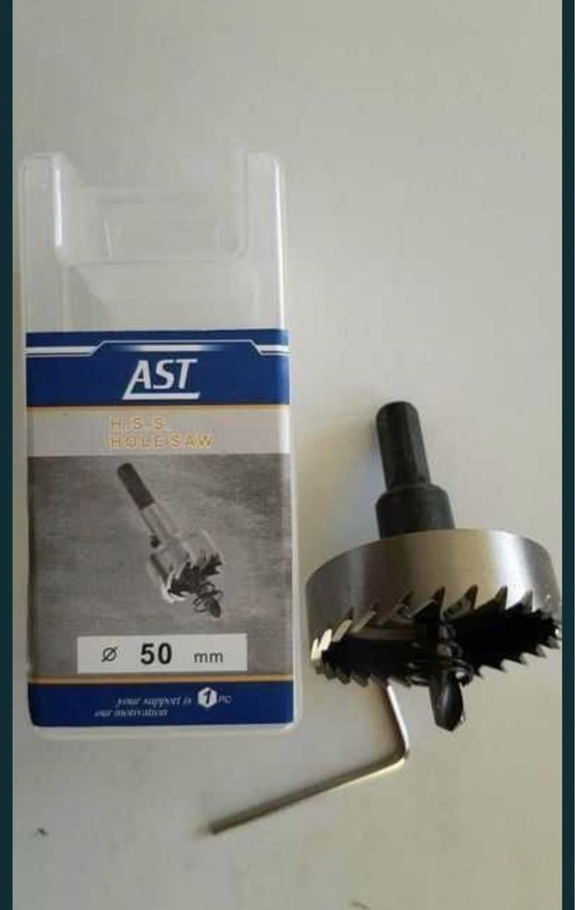Сверло•коронка по нержавейка и металу,дерево ТСТ HSS (6• 120 mm] •AST•