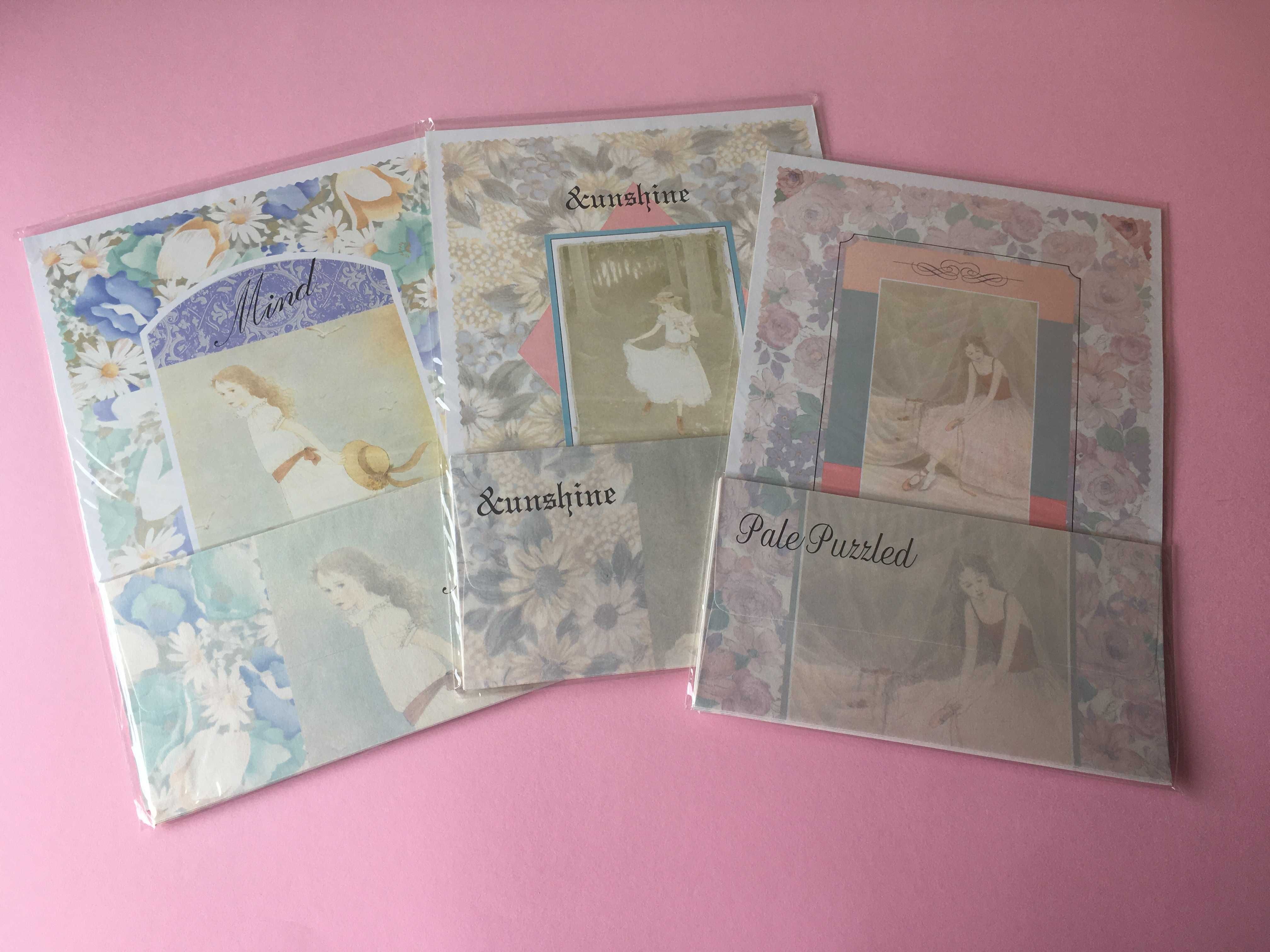 Conjuntos de Papel de Carta Anos 80 Taiwan