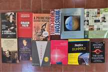 Livros de varios tipos.
