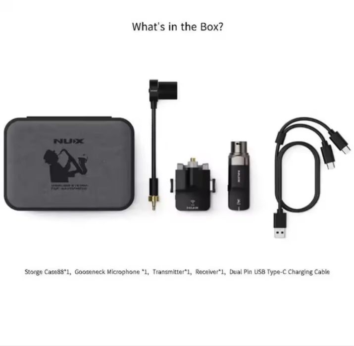 Microfone Wireless para saxofone - Nux b-6