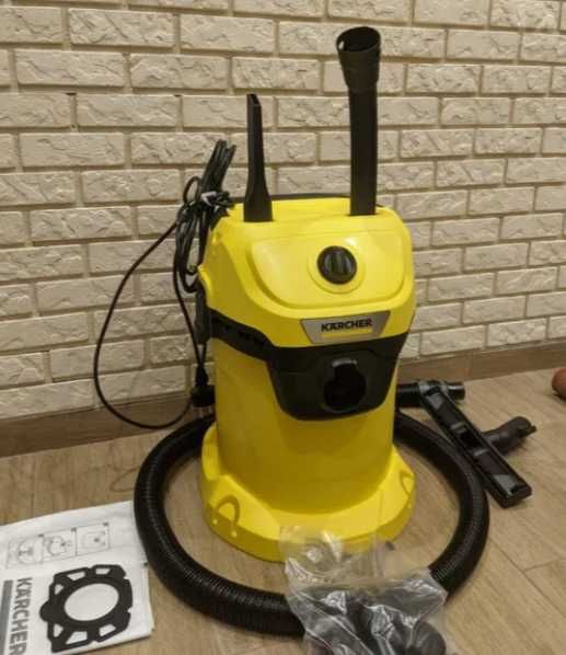 Побутовий пилосос karcher wd3 компактної комплектації