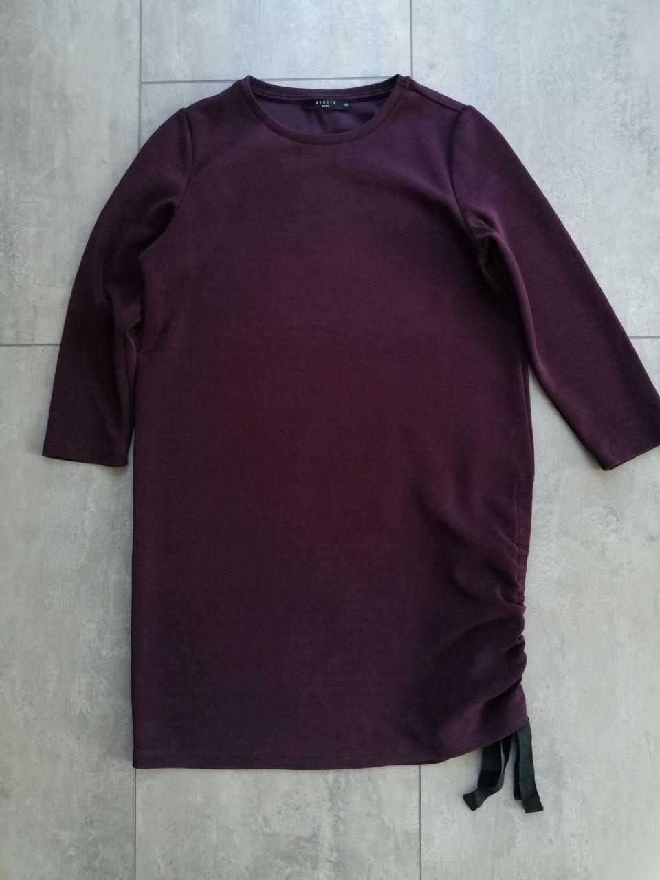XXS/XS / sukienka oversize / rękaw 3/4 / pudełkowa / oversize wiosna