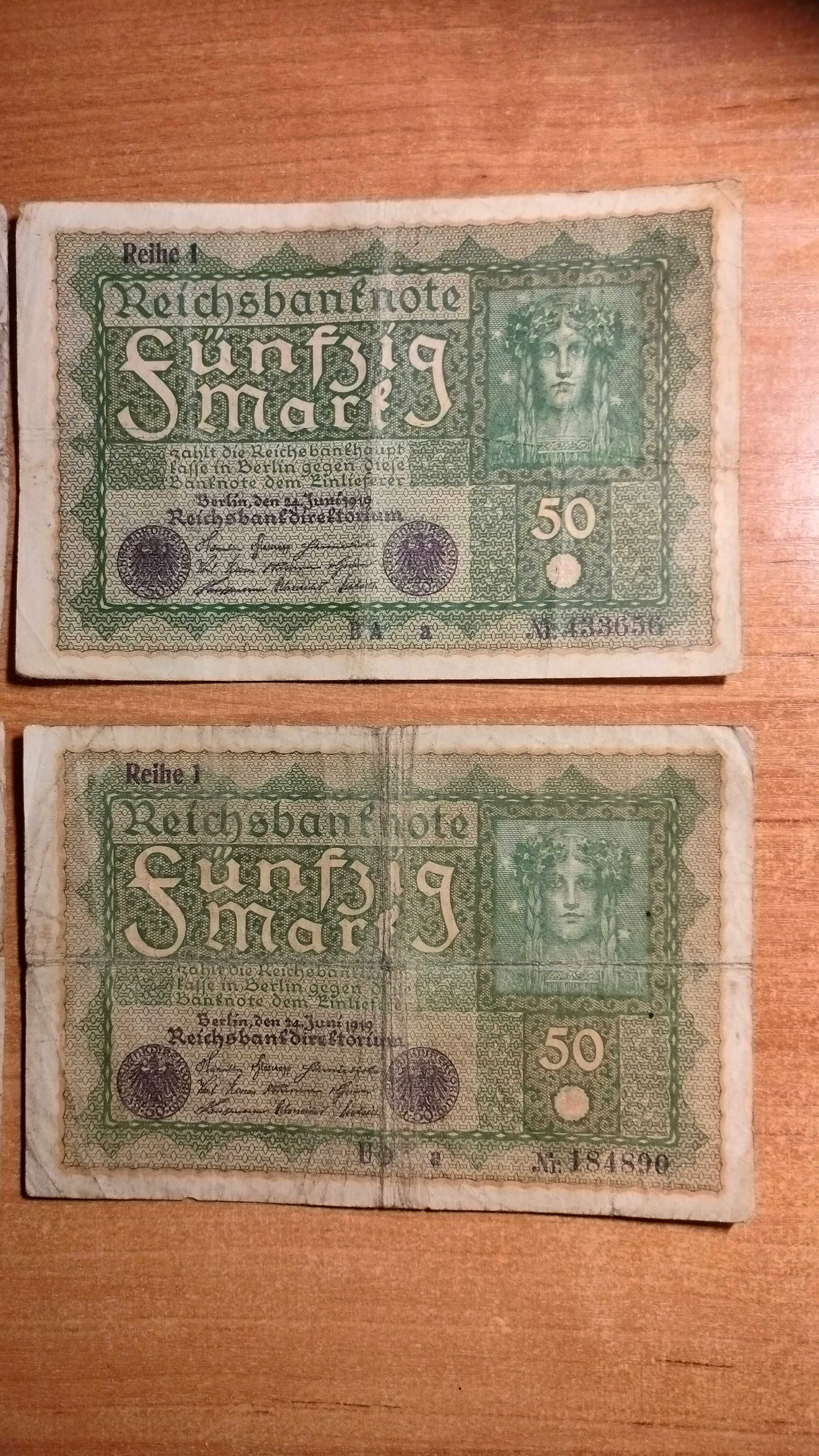 Stare banknoty  zestaw