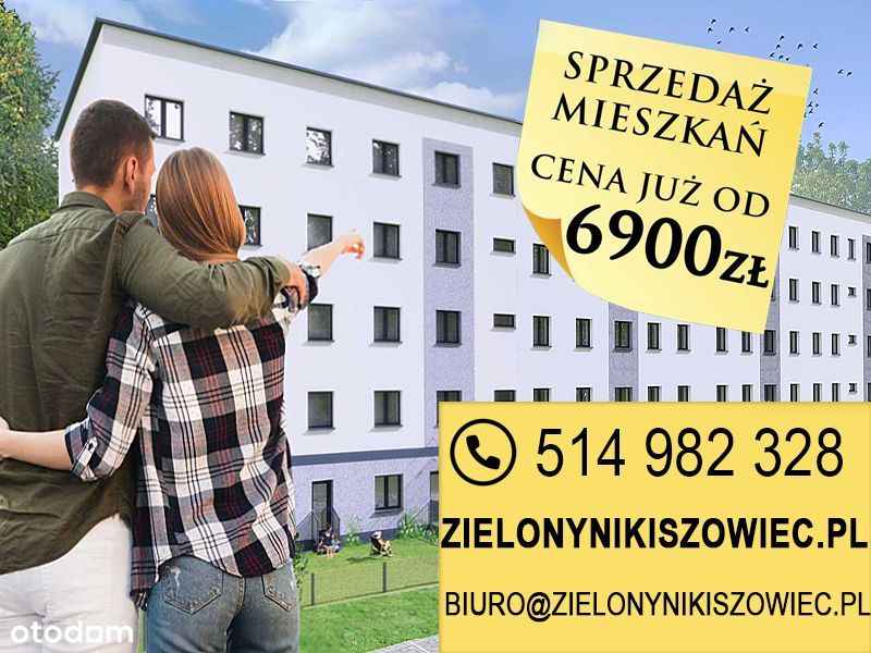 Sprzedaż mieszkań , cena już od 6900 zł