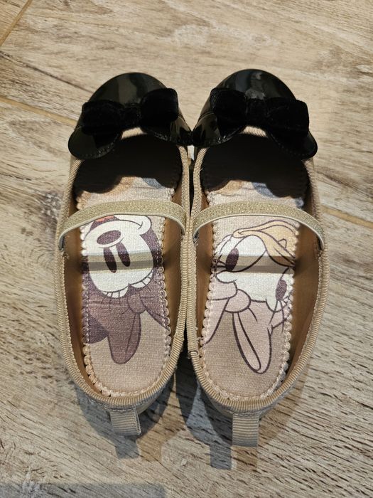 Baleriny 30 h&m myszka Minnie złote
