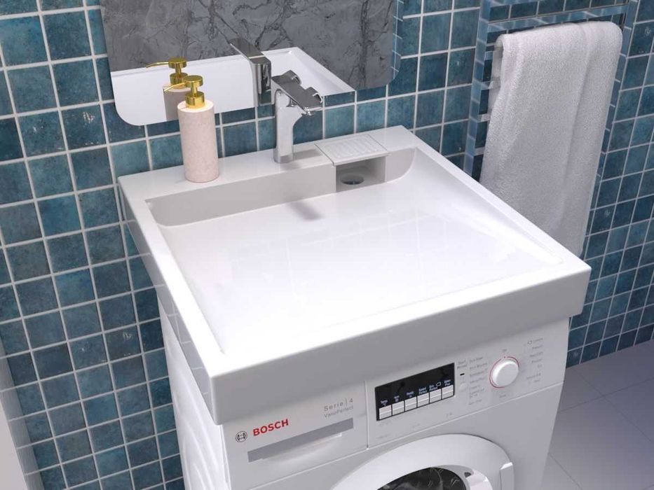 Умивальник 60х60 на пральну машину акриловийFOBOS