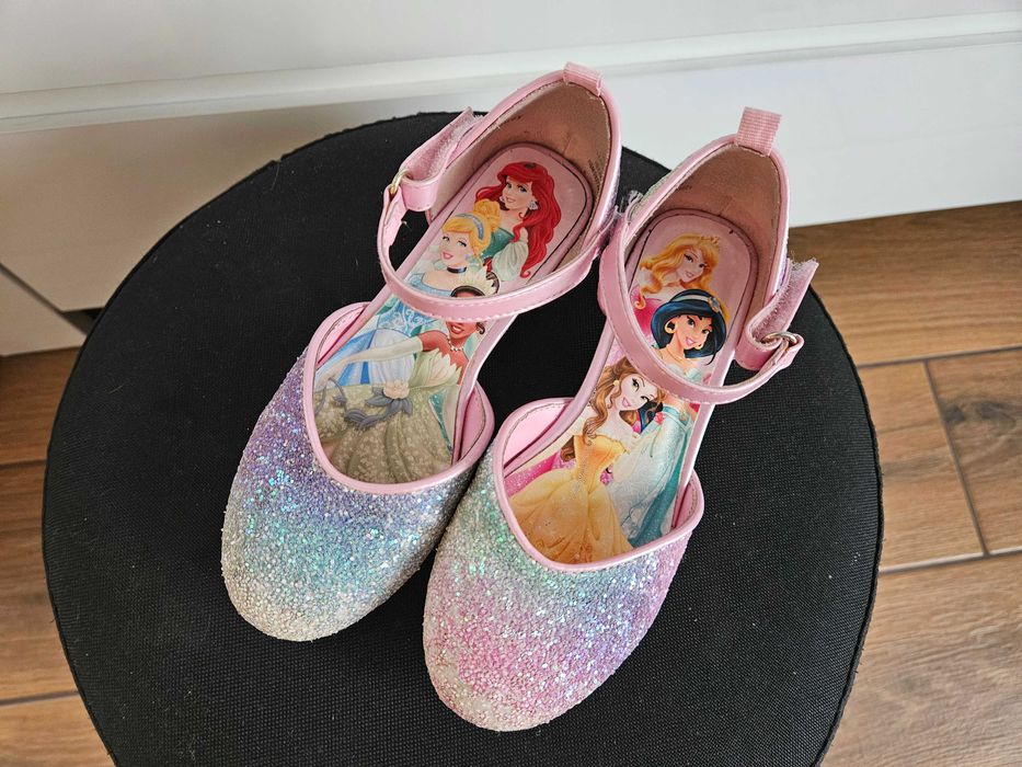 Buciki buty baletki na obcasie dla dzwiewczynki ksiezniczki h&m 28