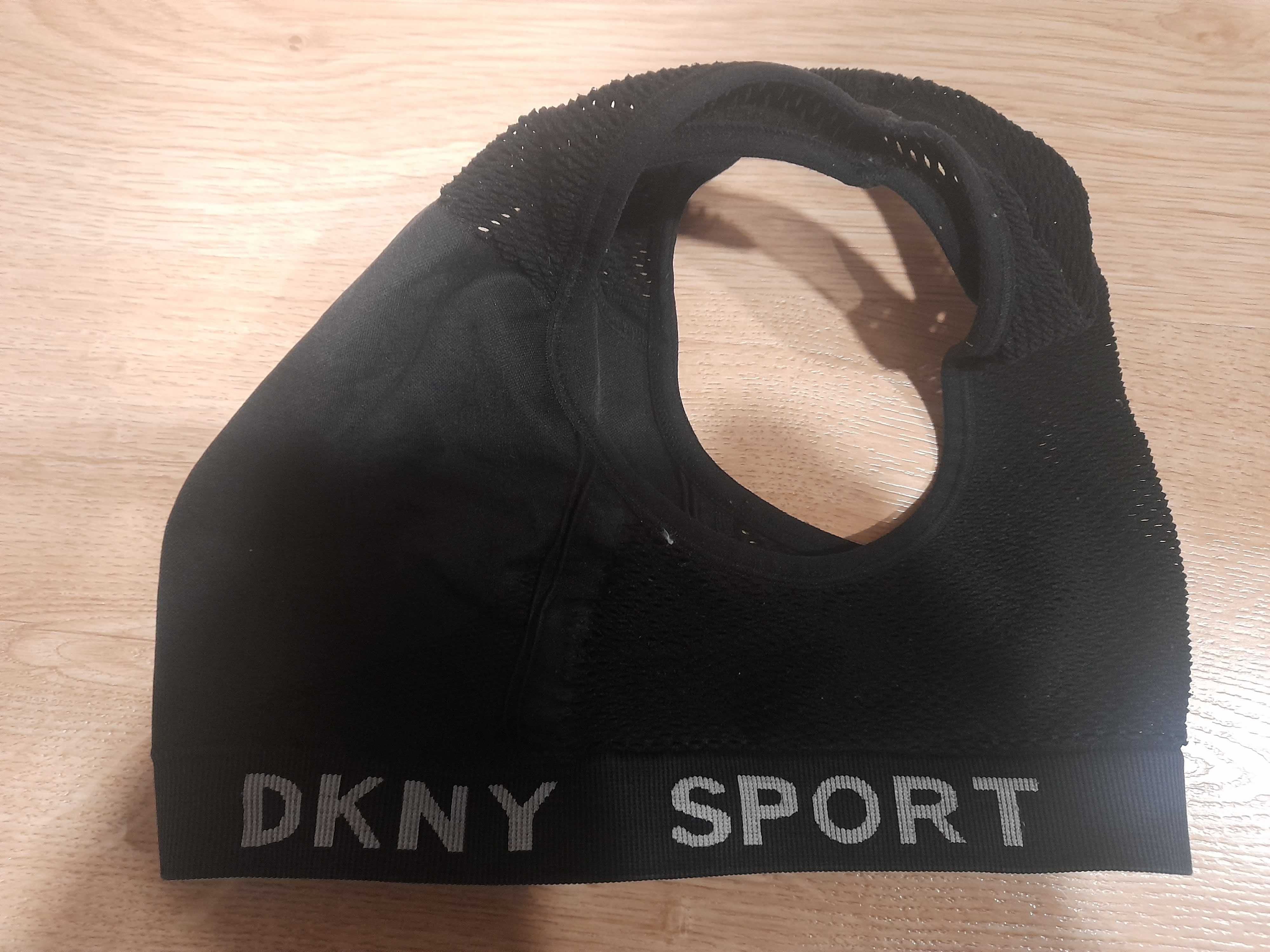 Biustonosz sportowy czarny DKNY sport rozm. S