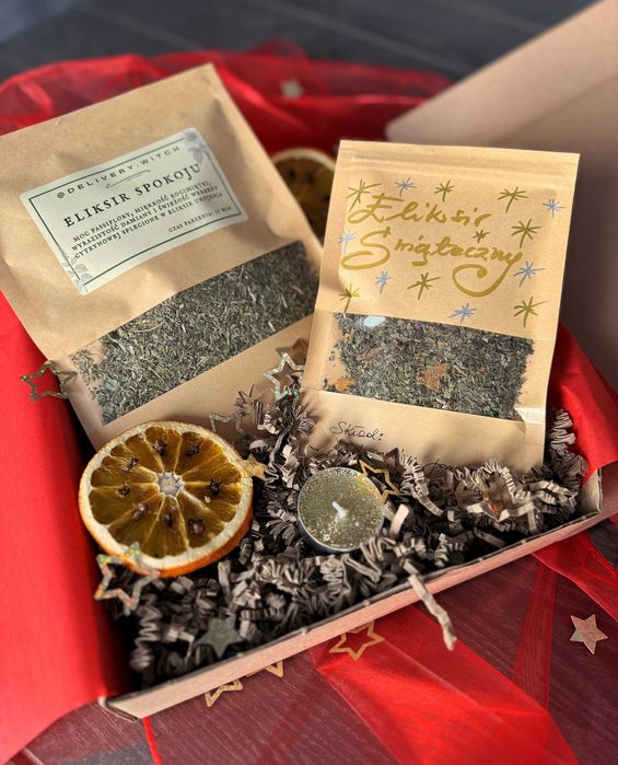 Świąteczny zestaw z mieszankami ziołowymi gotowy prezent