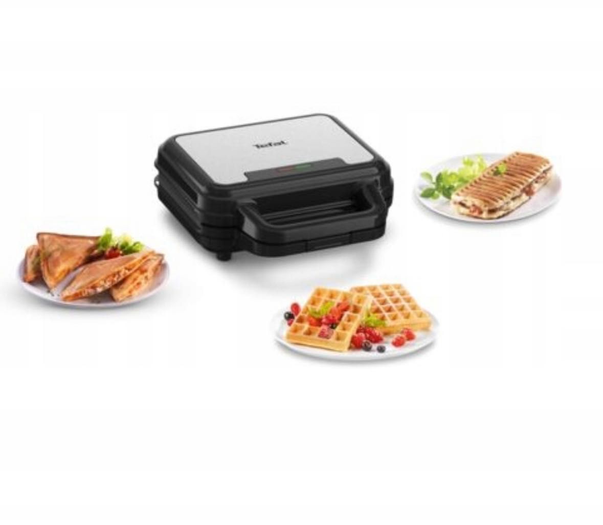 Opiekacz Gofrownica Panini do kanapek TEFAL UltraCompact SW383D10 3w1