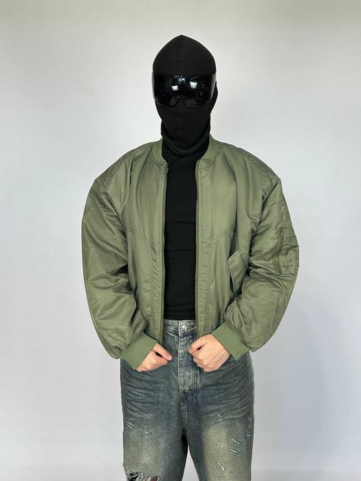 Бомбер MA-1  зелений куртка зіпка курточка зеленая zip up green L M S
